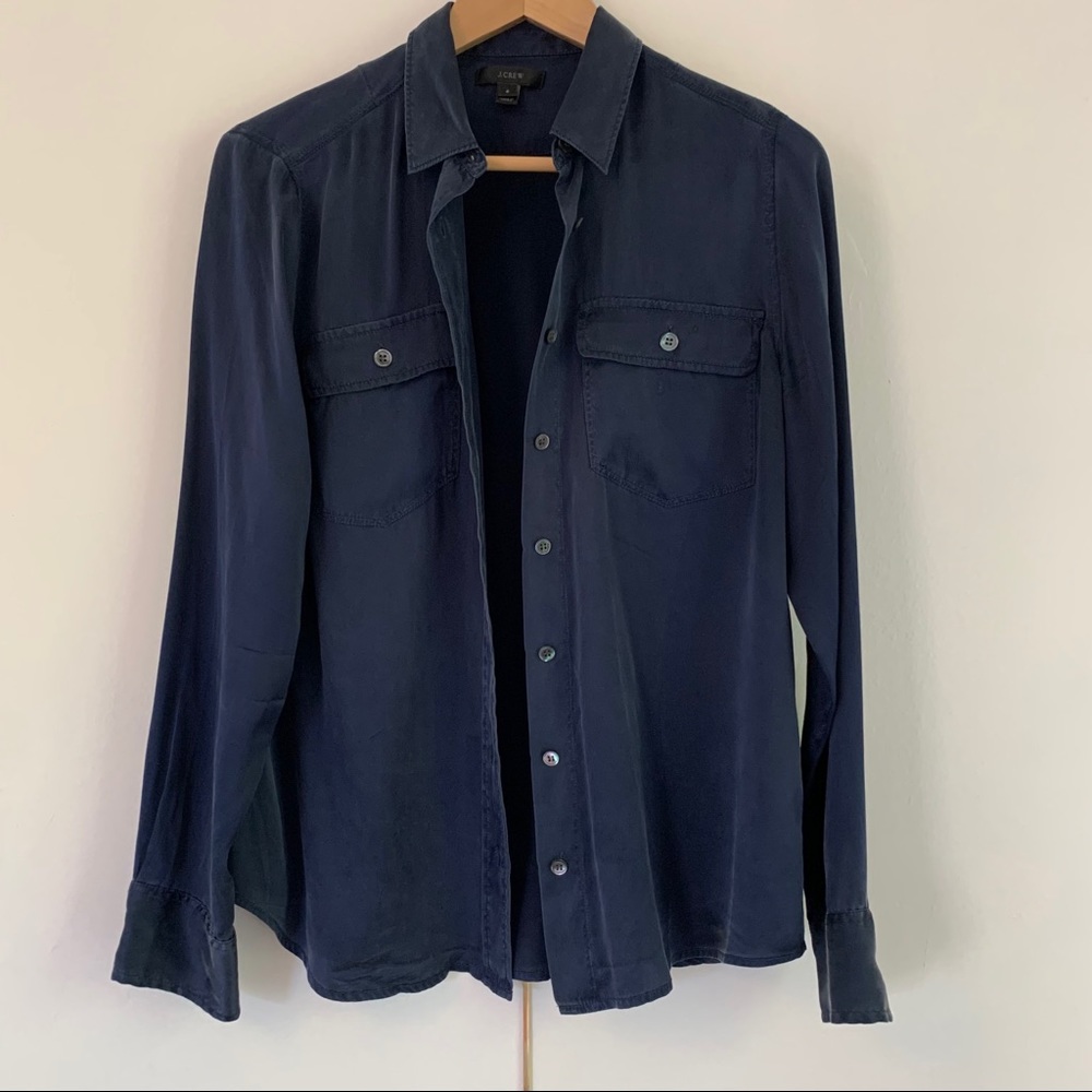 J Crew Long-sleeved Ultra Soft Button Down